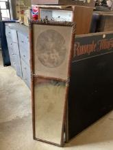 Victorian Etching and Mirror Frame