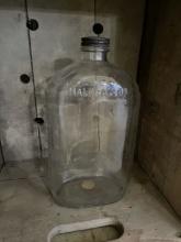 Clear Glass Half Gallon Jug with Lid
