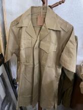 Vintage Military Short Sleeve Shirt (Small)