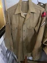 WWII U.S. Army Shirt with Patch and Stripe