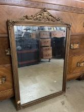 Victorian-Style Wall Mirror with Ornate Frame
