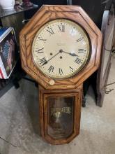 New England Clock Co. Regulator Wall Clock