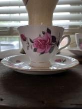 Floral Teacup Candle Pink Rose