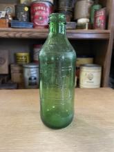Vintage 7UP Green Glass Bottle