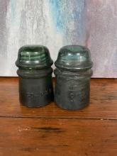 Pair of CD&PT Co. Insulators