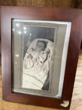 Victorian Post-Mortem Photograph in Wood Frame