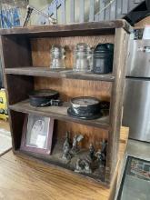 Vintage Wood Display Shelf