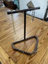 Industrial Pipe Jewelry Display Stand
