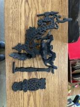 Cast Iron Wall Hooks â€“ Lot of 5