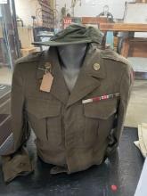 U.S. Army Dress Jacket with Hat and Ribbons
