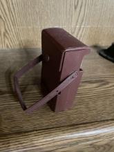 Mid-Century Portable Brown Radio