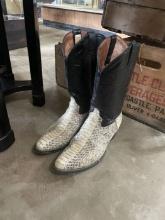 Vintage Python Skin Cowboy Boots