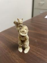 Carved Figurine with Squirrel