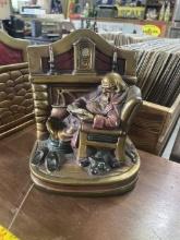 Sleeping Grandpa Bookend (Left)