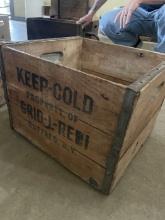 Keep Cold Buffalo NY Wooden Crate