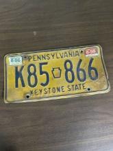 Pennsylvania License Plate