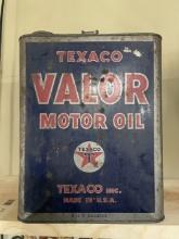 Texaco Valor Motor Oil Can