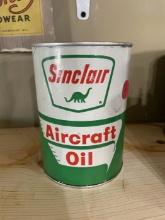 Sinclair Aircraft Oil Can