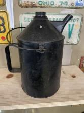 Large Black Oil Can