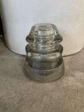 Hemingray-45 Clear Glass Insulator (First)