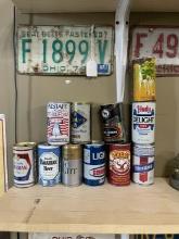 Collection of Vintage Beer Cans