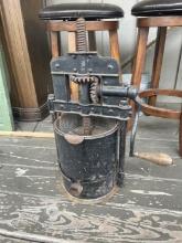 Cast Iron Fruit or Lard Press