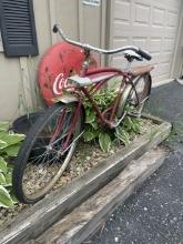 Vintage Red Sears Bicycle