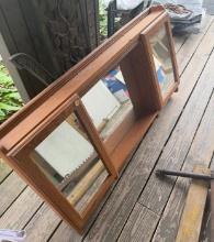 Wall-Mount Oak Medicine Cabinet