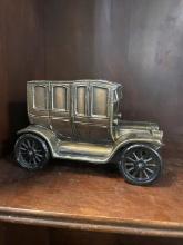 Vintage Cast Iron Car Bank -  Farmers National