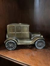 Vintage Cast Iron Car Bank 1928 Model