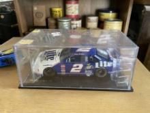 Rusty Wallace #2 Miller Lite NASCAR Car in Display Case