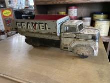 Tin Litho Gravel Dump Truck