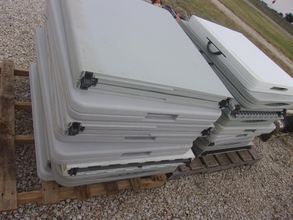 Approx. 87 Folding Chairs w/Rack