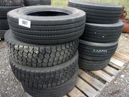 Tires (8); Spacers (2)