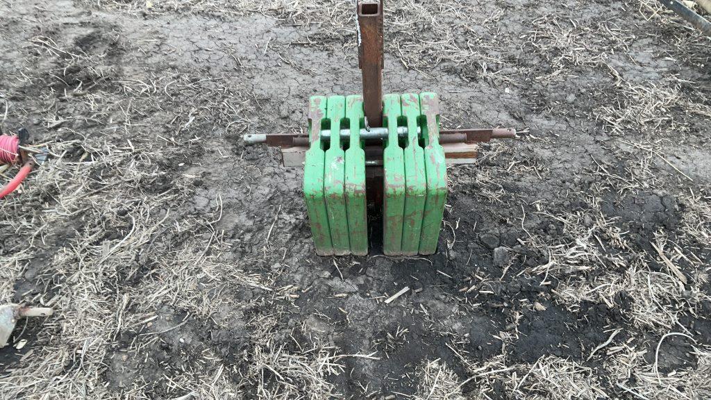 (6) John Deere Suitcase Weights