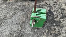 (6) John Deere Suitcase Weights
