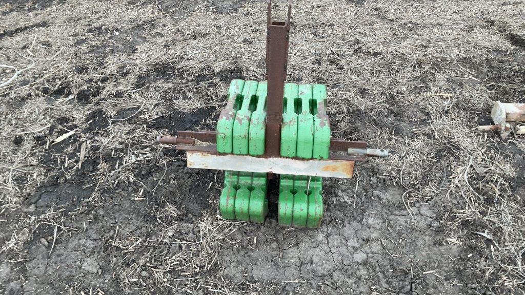 (6) John Deere Suitcase Weights