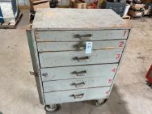 Wooden Tool Chest on Wheels