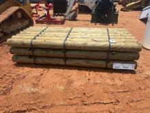 5" x 12' Wood Posts Bundle