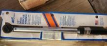 1/2 " Drive Torque Wrench, 25-250 ft lbs, easy set Made in USA