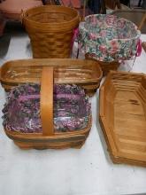 Longaberger baskets and tray