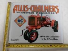 Allis-Chalmers WC metal sign