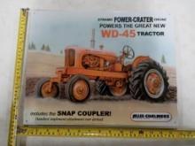WD-45 Allis-Chalmers metal sign