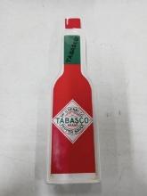 Ceramic Tabasco advertising can be used as a wall hanging, or spoon holder by the stove