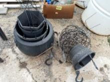 Pots and hanging baskets flag holder
