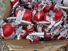 Pallet of Fire Extinguishers - various sizes
