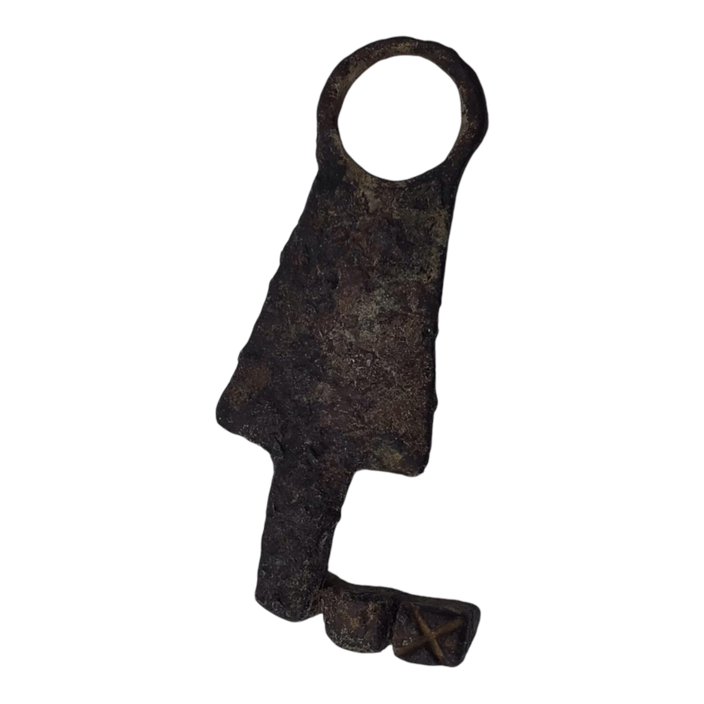 Ancient Roman Empire Amulet Key Ring 1st -3rd Century A.D.