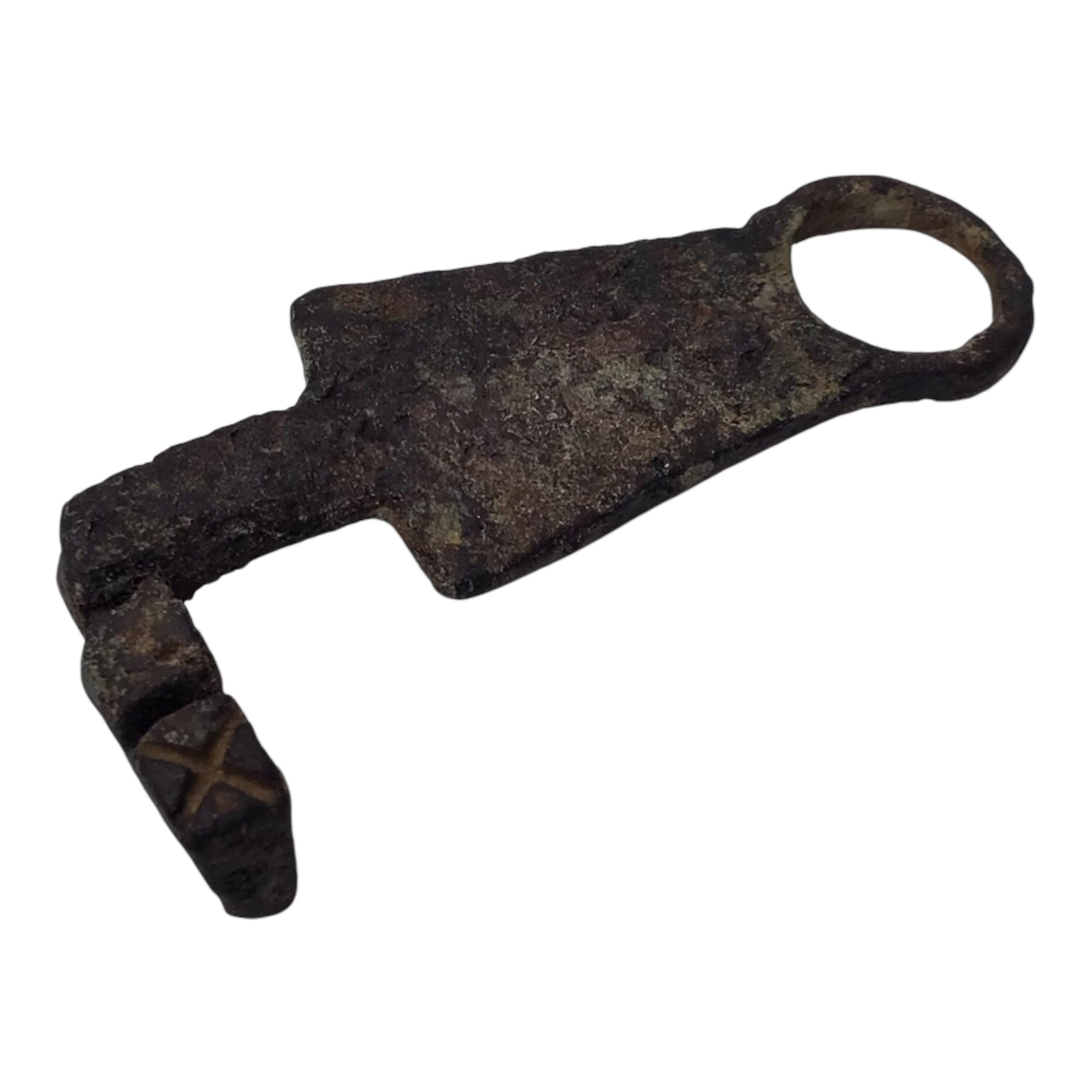 Ancient Roman Empire Amulet Key Ring 1st -3rd Century A.D.