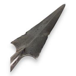 European Renaissance Large Triangular Head Spear Circa 1490 A.D.