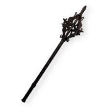 German or French Knight's Flanged Steel Battle Mace with Spiral Grip - 16th-17th Century